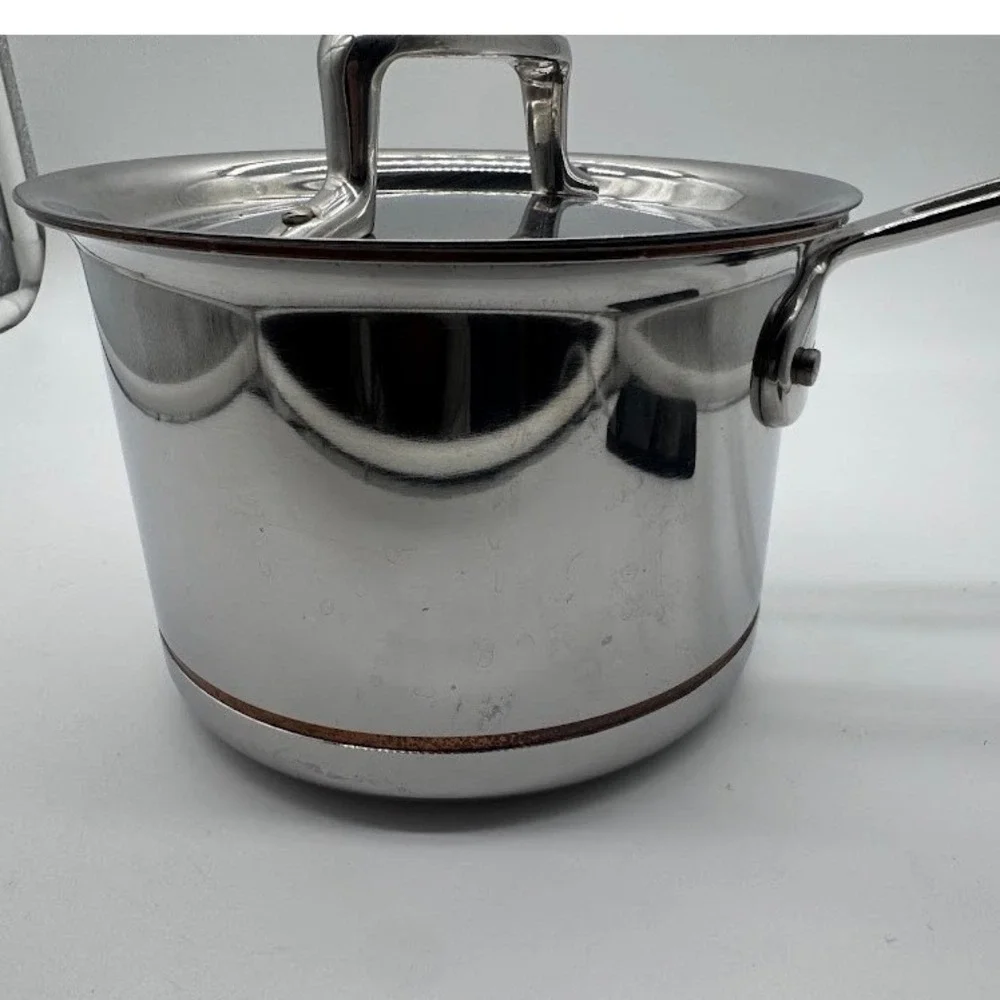 All-Clad‎ Copper Core 2 Qt Saucier Saucepan with Lid 5-Ply Stainless Steel USA